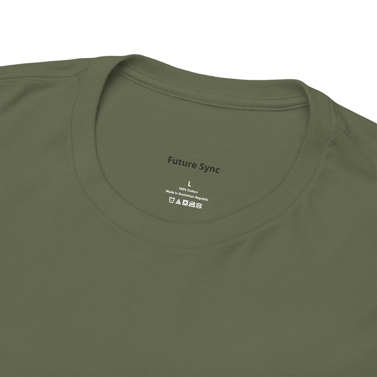Camiseta de algodón grueso estándar Future Sync | Ropa urbana de estética minimalista