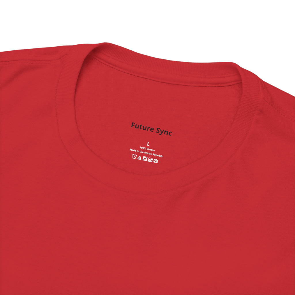 Camiseta de algodón grueso estándar Future Sync | Ropa urbana de estética minimalista