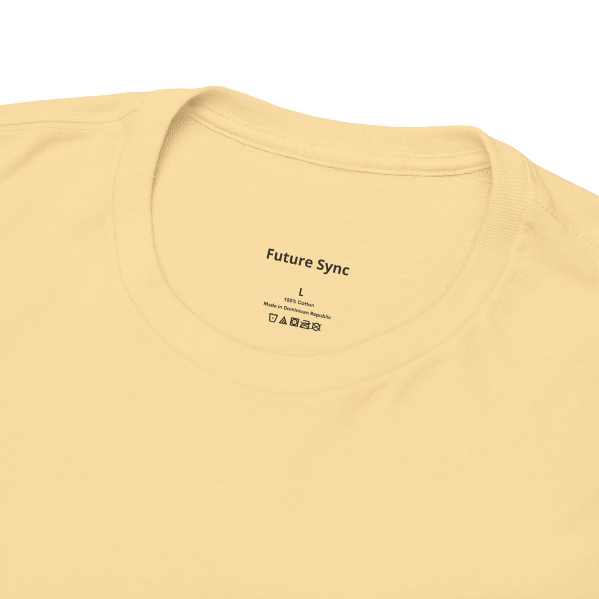 Camiseta de algodón grueso estándar Future Sync | Ropa urbana de estética minimalista