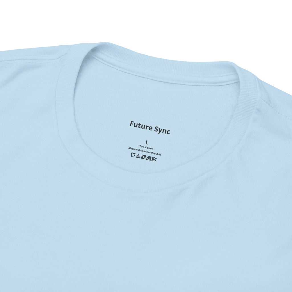 Camiseta de algodón grueso estándar Future Sync | Ropa urbana de estética minimalista