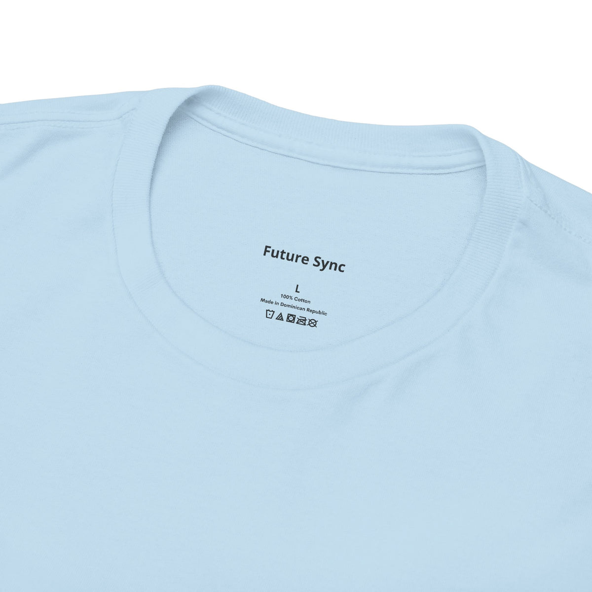 Camiseta de algodón grueso estándar Future Sync | Ropa urbana de estética minimalista