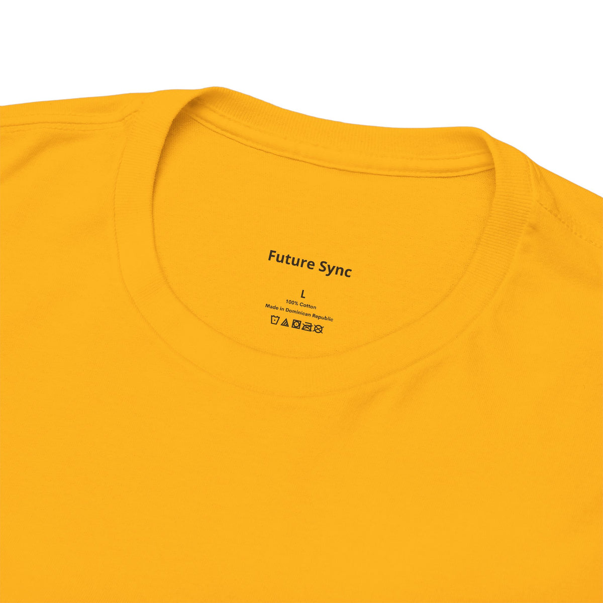 Camiseta de algodón grueso estándar Future Sync | Ropa urbana de estética minimalista