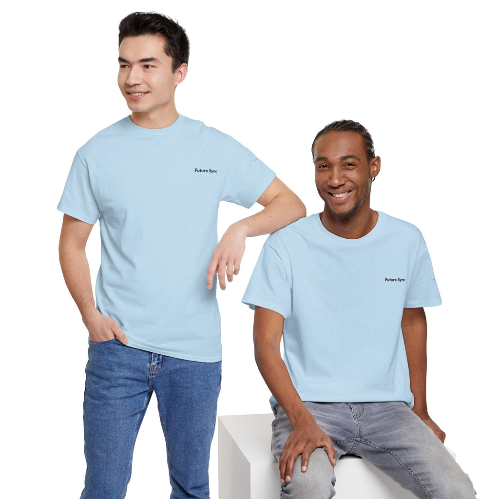 Camiseta de algodón grueso estándar Future Sync | Ropa urbana de estética minimalista