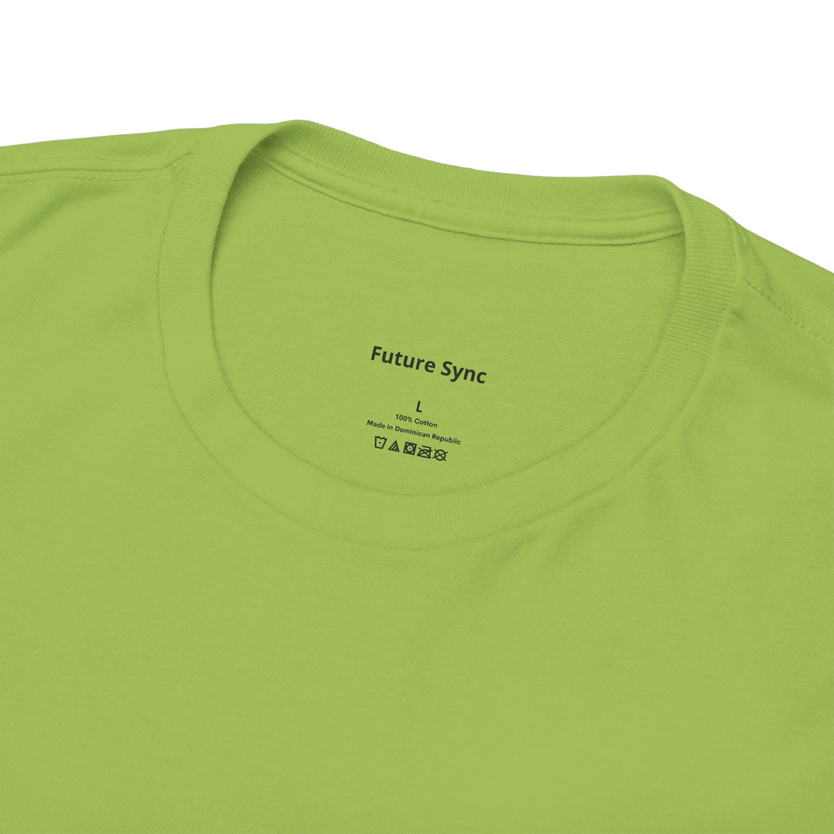 Camiseta de algodón grueso estándar Future Sync | Ropa urbana de estética minimalista