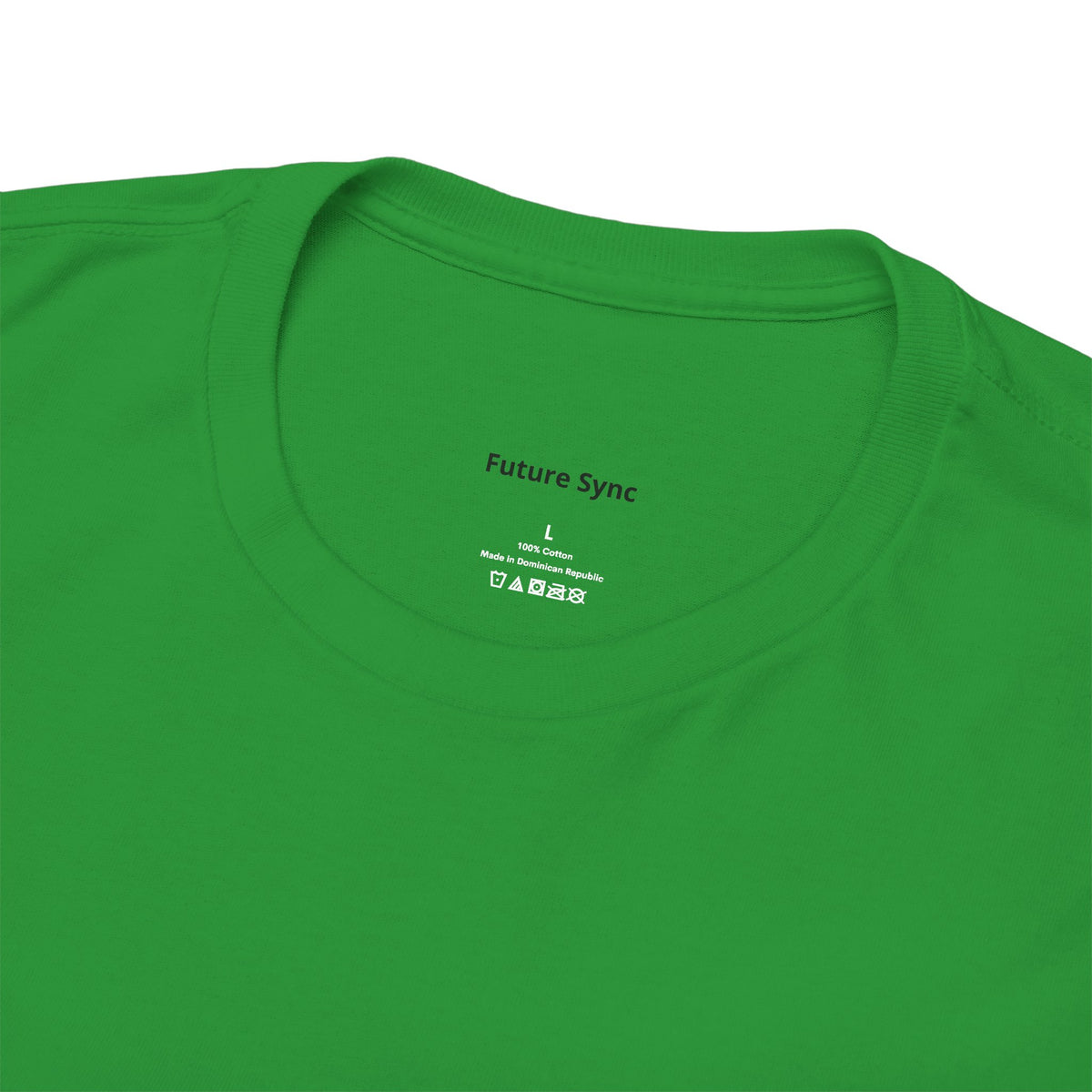 Camiseta de algodón grueso estándar Future Sync | Ropa urbana de estética minimalista