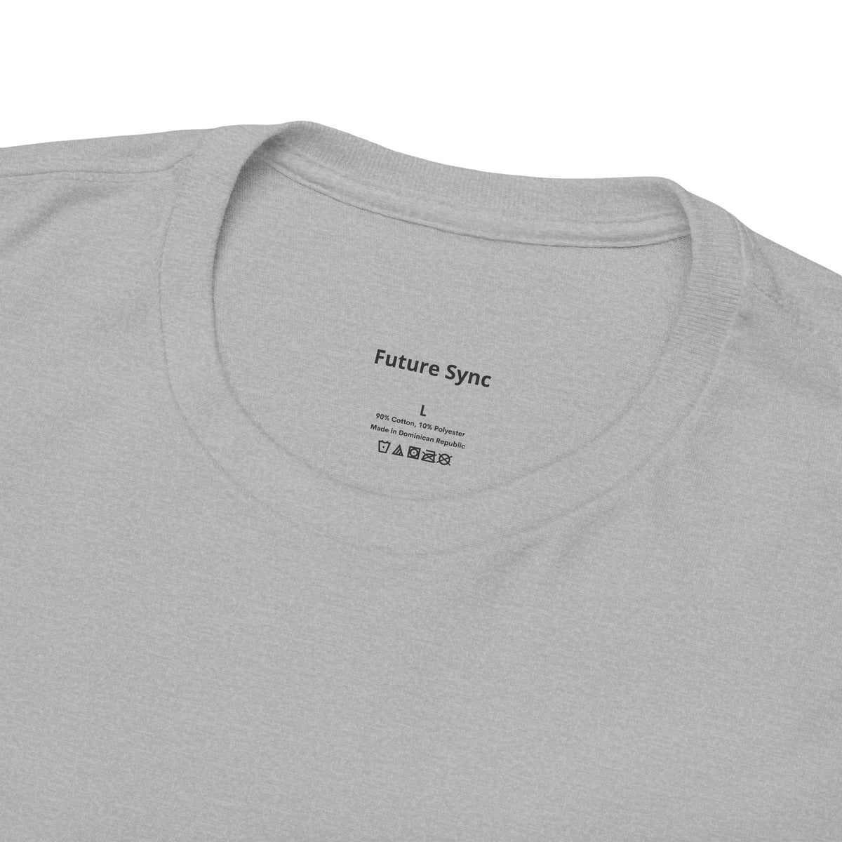 Camiseta de algodón grueso estándar Future Sync | Ropa urbana de estética minimalista
