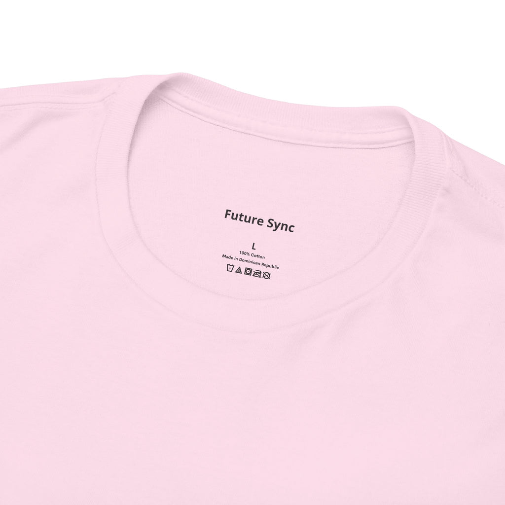 Camiseta de algodón grueso estándar Future Sync | Ropa urbana de estética minimalista