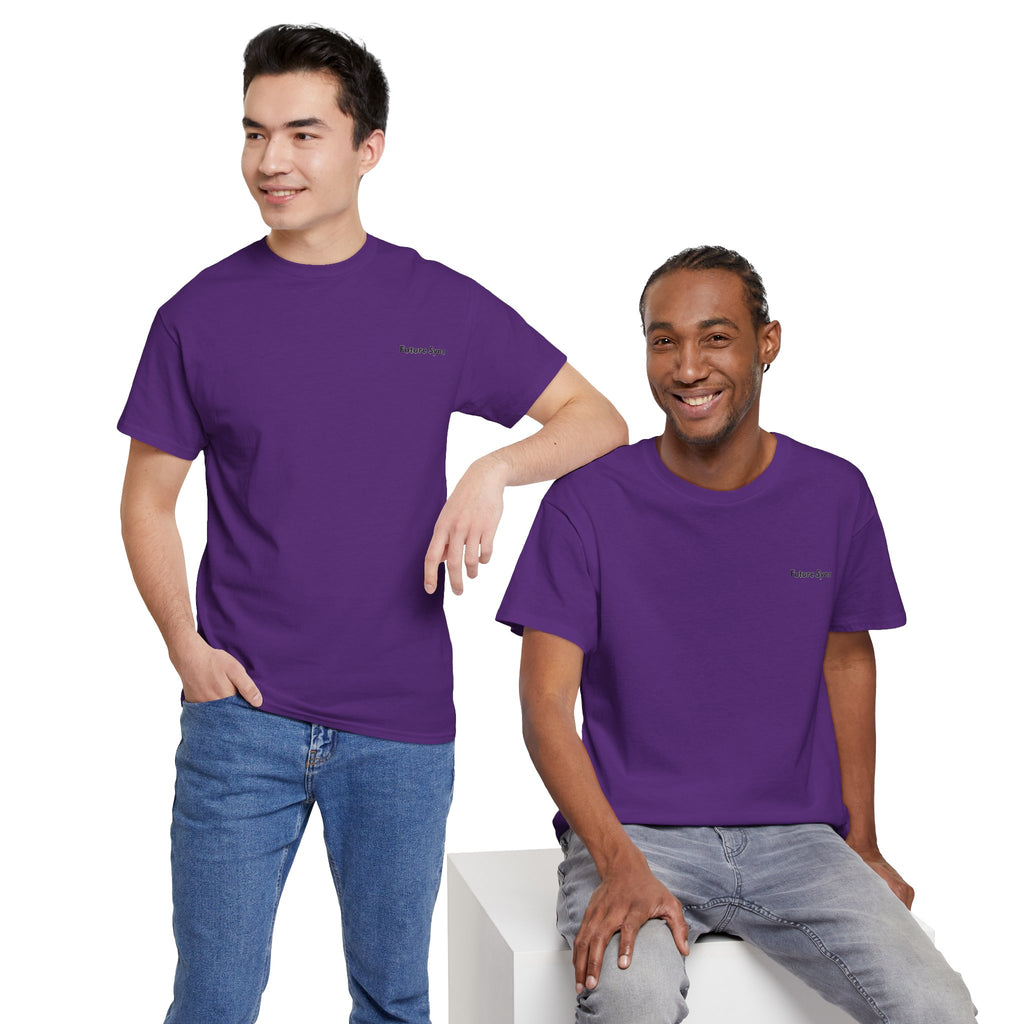 Camiseta de algodón grueso estándar Future Sync | Ropa urbana de estética minimalista