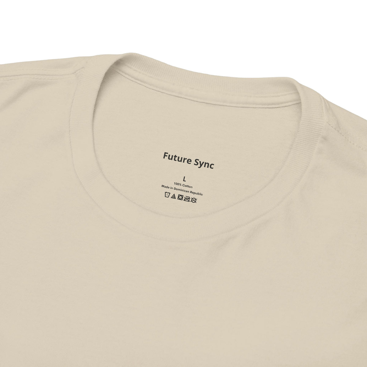 Camiseta de algodón grueso estándar Future Sync | Ropa urbana de estética minimalista