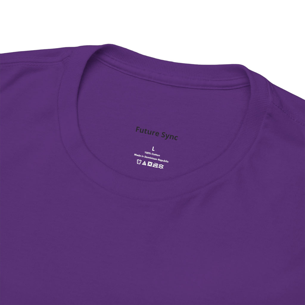 Camiseta de algodón grueso estándar Future Sync | Ropa urbana de estética minimalista