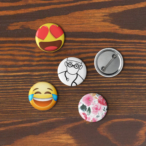 Set de pines de emojis lindos y estéticos (5 piezas)