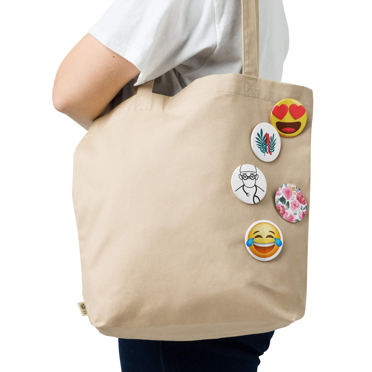 Ästhetische Emoji-Anstecknadel-Knöpfe-Set (5-teilig)