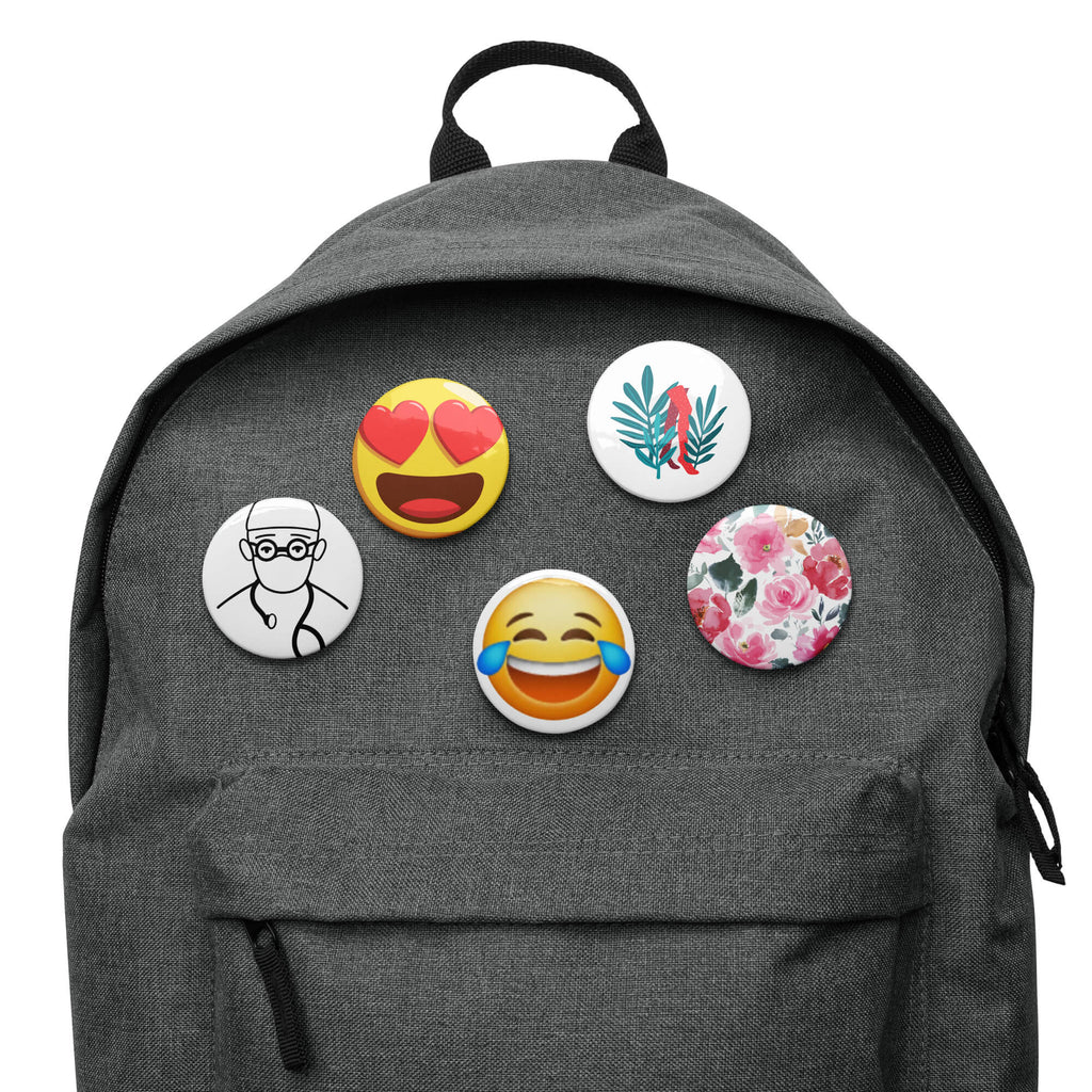Ästhetische Emoji-Anstecknadel-Knöpfe-Set (5-teilig)